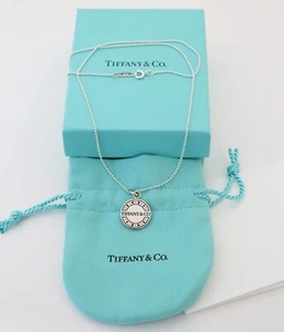 Collar colgante de fichas de póker Tiffany & Co de plata esterlina de Las Vegas, 18 pulgadas - Imagen 1 de 3