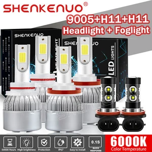 Combo de bombillas 6 piezas para faros LED altos/bajos + antiniebla para Ford Ranger 2019 2020 2021 - Imagen 1 de 12