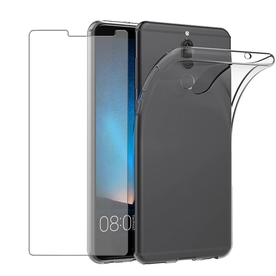 COVER per Huawei MATE 10 Lite Pro 9 CUSTODIA in TPU + PELLICOLA VETRO TEMPERATO - Immagine 1 di 1