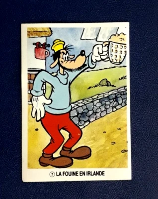 carte VACHE QUI RIT 1985 -Mickey et ses amis- n°7 LA FOUINE EN IRLANDE - Photo 1/2