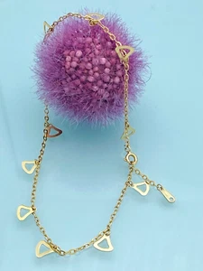 Fußkette  750 Gelbgold  18 KT  Gold 23,5 cm bis 25,5 cm👍TOP - Geschenkidee - Bild 1 von 4