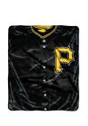 MLB Pittsburgh Pirates Royal Plush Raschel Throw Blanket Size 50