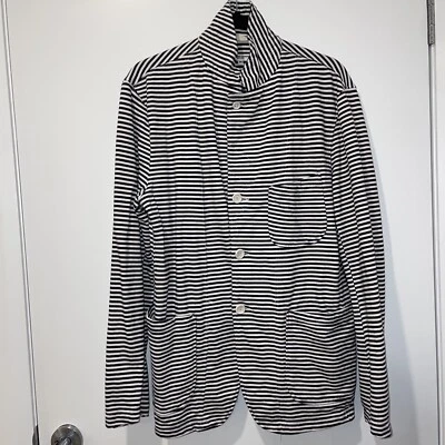 Chaqueta Engineered Garments Border Rayas Blancas y Negras Hecha en EE. UU. Talla M Foto 1 de 4