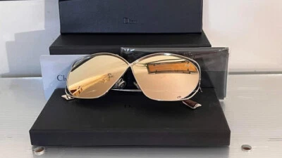 Gafas de sol Christian Dior Stellaire MT00E/1 con montura plateada redonda $920 nuevas en caja #15 Foto 1 de 4