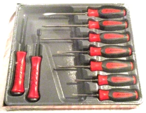 NEW Snap-on™ 9pc Red Screwdriver Striking Prybar & Chisel Set SGDXPB90BR - Picture 1 of 7