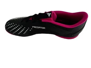ADIDAS Predator Accuracy Indoor Soccer Shoes Black Pink SIZE US 10.5 / EU 44 - Picture 1 of 7