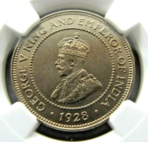 Jamaica KM25 Halfpenny 1928 NGC MS 64. - Picture 1 of 3