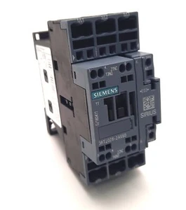 Siemens 3RT2028-2AK60 Contactor, 3PST-NO 38A 400VAC, 1CO Aux, 110-120VAC Coil - Picture 1 of 6