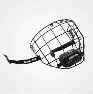 Bauer TV II Facemask All Black Cage Hockey Mask Hockey Wire Cage - Picture 1 of 1