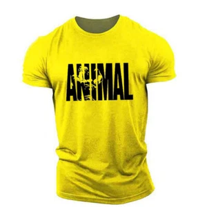 Mens Muscle Gym T-Shirts Short Sleeve Workout Athletic Bodybuilding Cotton Tee - Picture 1 of 20