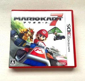 Nintendo 3DS Mario Kart 7 Japanese Version with a case USED From Japan - Picture 1 of 2