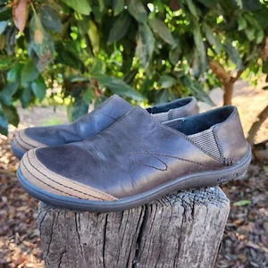 Scarpe casual da passeggio Patagonia donna 9 gesso velluto marrone slip on pelle - Foto 1 di 9