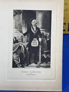 C1930 George Washington as Master Mason Print - Andersen-Lamb Corp, Brooklyn - Picture 1 of 7