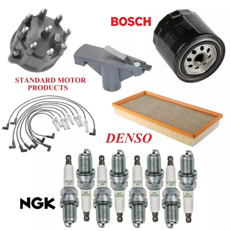 Tune Up Kit Air Oil Filters Wire Spark Plugs For DODGE DAKOTA V8 5.2L 1997-1999 - Image 1 of 1