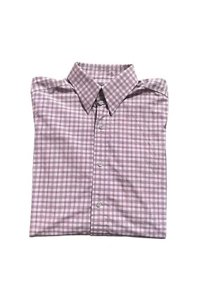 Camisa de vestir con botones Tom Ford para hombre talla 38/15 nueva con etiquetas rosa blanco púrpura Foto 1 de 4