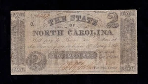 F.C. ESTADOS UNIDOS UNITED STATES , NORTH CAROLINA , 2 $ 1861 , B/C , P.S2326c . - Imagen 1 de 2