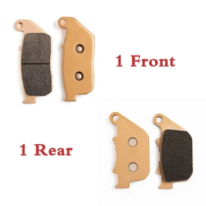 Brake Pads for Harley Davidson Xl883C Sportster 883 Custom 2004-2013 Front Rear - Picture 1 of 7