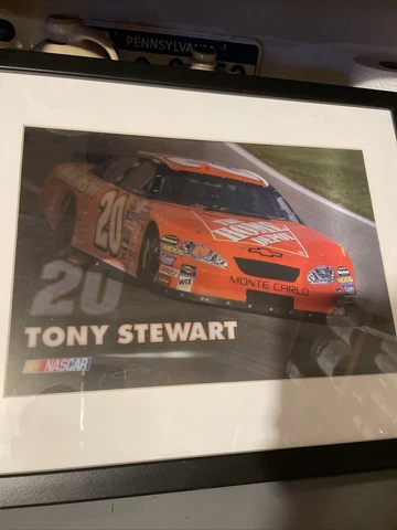 Tony Stewart “Images In Motion” Home Depot SIGNED Framed Hologram - Cool Cover