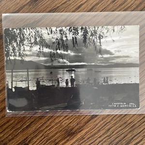 1916 RPPC OF CHAPALA MEXICO W/OLD BOATS, BEACH/SUNSET DURING WWI BY J. GONZALEZ - Picture 1 of 6