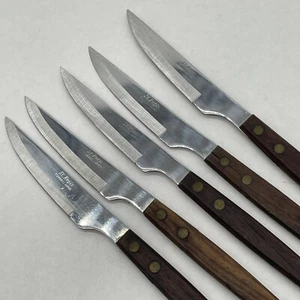 Cuchillos para carne St. Regis de acero inoxidable Japón (5) con asas de madera - Imagen 1 de 5