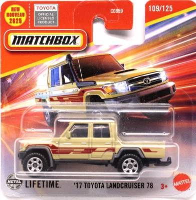 MATCHBOX 2025  MATTEL '17 TOYOTA Landcruiser 78  - 109/125 NEW BR1 88365 - Immagine 1 di 3