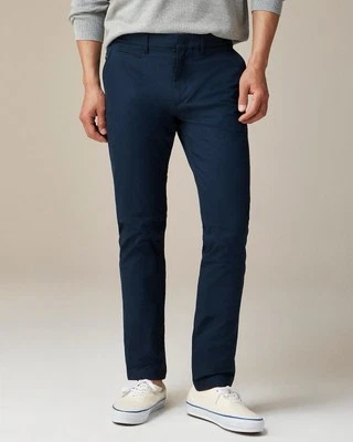 $118 J.Crew Men’s 484 Slim-fit tech Chino pants Navy Size 32X34 - Image 1 of 4