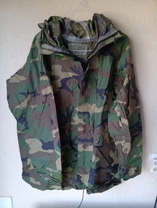 US Army Woodland Improved Rainsuit Parka - 8405-01-443-9622 - Medium - Used - Picture 1 of 7