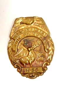 alte Hartford Fire Insurance Co. 1956 Junior Fire Warden Reiter Typ Pin oder Abzeichen - Bild 1 von 5