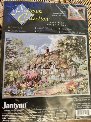 Kit artesanal punto de cruz núcleo jardín inglés Tulip Time nuevo en paquete Janlynn Foto 1 de 4