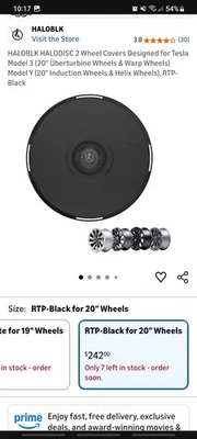 HALOBLK HALODISC 2 Wheel Covers Designed for Tesla Model 3 Model Y - Image 1 of 4