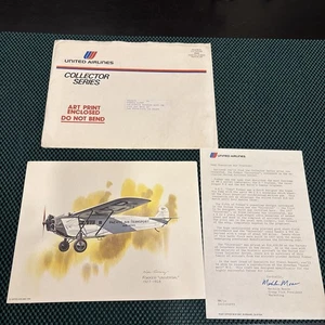 United Airlines Collector Series Print 1976 Fokker “Universal” 1927-28 #16 - Picture 1 of 7