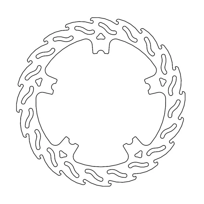 Disco de freno Flame de derecha VA para Harley-Davidson Dyna Touring V-Rod 06-25 ITV - Imagen 1 de 1