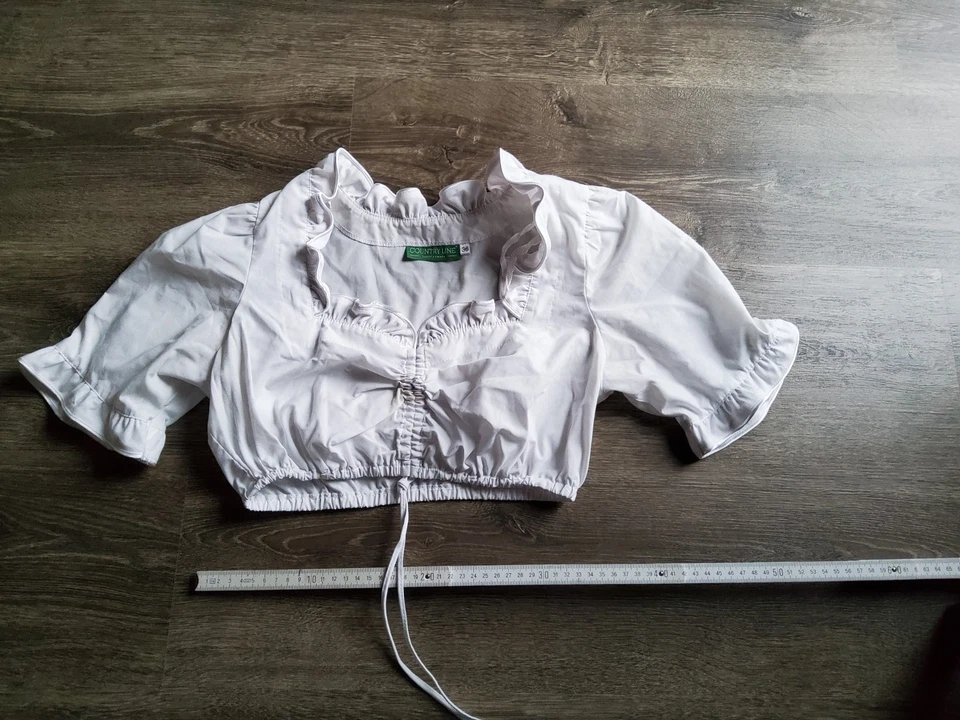 Country Line 🏚️♥️Damen Dirndlbluse Gr. 36 aus Baumwolle - Bild 1 von 2