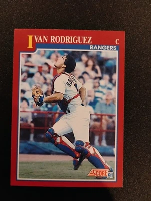 1991 Score Traded Ivan Rodriguez #82T RC Rookie - Image 1 of 2