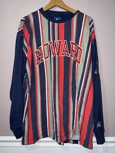 VINTAGE 1990's HOWARD UNIVERSITY BISON HBCU STARTER long sleeve SHIRT RARE LOOK - Picture 1 of 7
