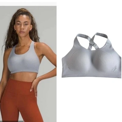 Lululemon AirSupport Sports Bra High Support C-DDD Cups Rhino Grey Vapor Sz 38D - Image 1 of 4