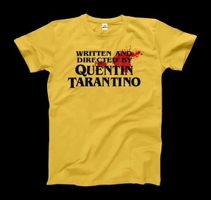 Written and Directed by Quentin Tarantino (Bloodstained) T-Shirt - Foto 1 di 12