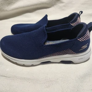 Zapatos para caminar Skechers Walk 5 Preciados azul marino sin cordones talla 9,5 15900 para hombre - Imagen 1 de 10
