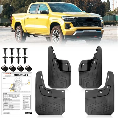 4X Splash Guards Mudguards MudFlaps For Chevrolet Colorado 2023 2024 2025 2026 - Изображение 1 из 4