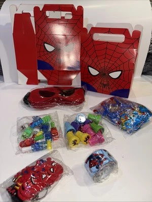 Spiderman Themed Party Gift Boxes Set of 10 - Image 1 of 4