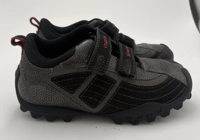 Geox Youth Respira Zapatos Gancho y Lazo Negro Gris Rojo 3 Foto 1 de 4