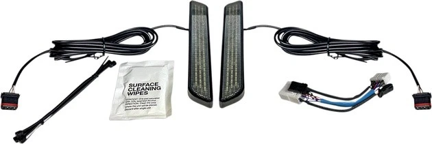 Custom Dynamics LED Fork Lights Black Smoke #CD-FORK-HD-SB Harley Davidson - Image 1 of 1