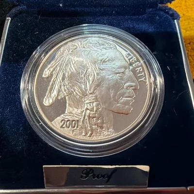 2001 buffalo silver dollar proof - Image 1 of 4