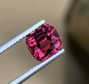 Jewelry Making 4.110ct Natural Pink Purple Loose Gemstone Garnet Cushion African - Picture 1 of 16