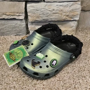 Crocs Wicked Elphaba Glow In The Dark Classic Clog — M7 / W9 — New 210524-90H - Picture 1 of 8