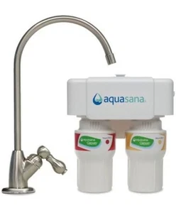 Aquasana Claryum 2-Stage Under Sink Water Filter System AQ-5200 Brushed Nickel - Bild 1 von 6