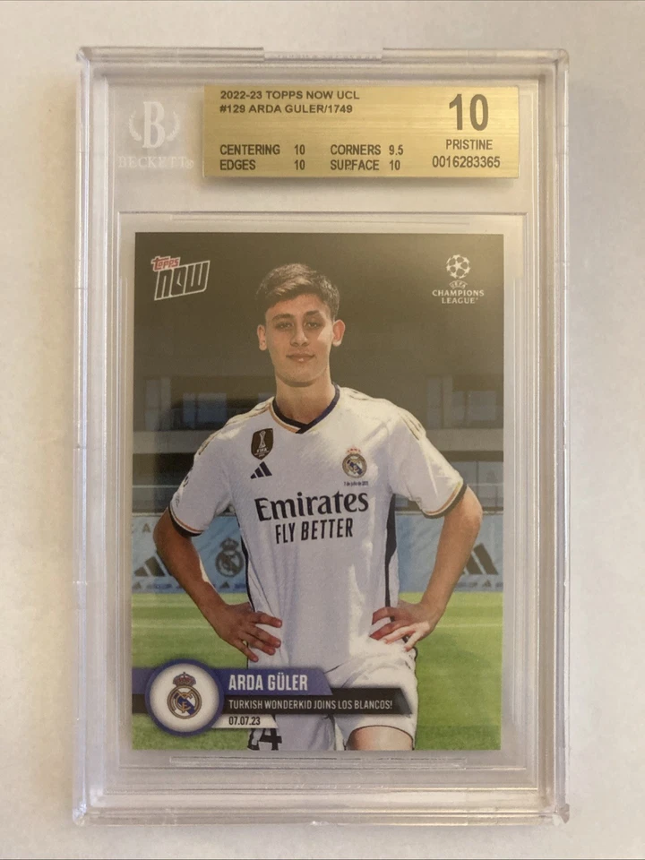 2022-23 Topps Now UCL Arda Guler Rookie #129 BGS 10 Pristine - Image 1 of 1