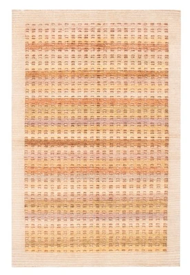 Alfombra oriental tradicional de lana anudada a mano alfombra de área de 4'5" x 6'6" Foto 1 de 4