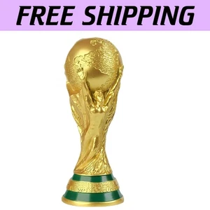 Elegante Replica Trofeo Calcio Oro - Memorabilia Mondiali 2022, 10,6 Pollici - Foto 1 di 3