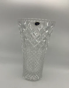 Bohemia 24% Lead Crystal Large Vase Unused condition 11 1/2" {sh36} - Picture 1 of 3